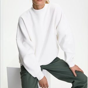 TNA cozy fleece mega mock sweatshirt